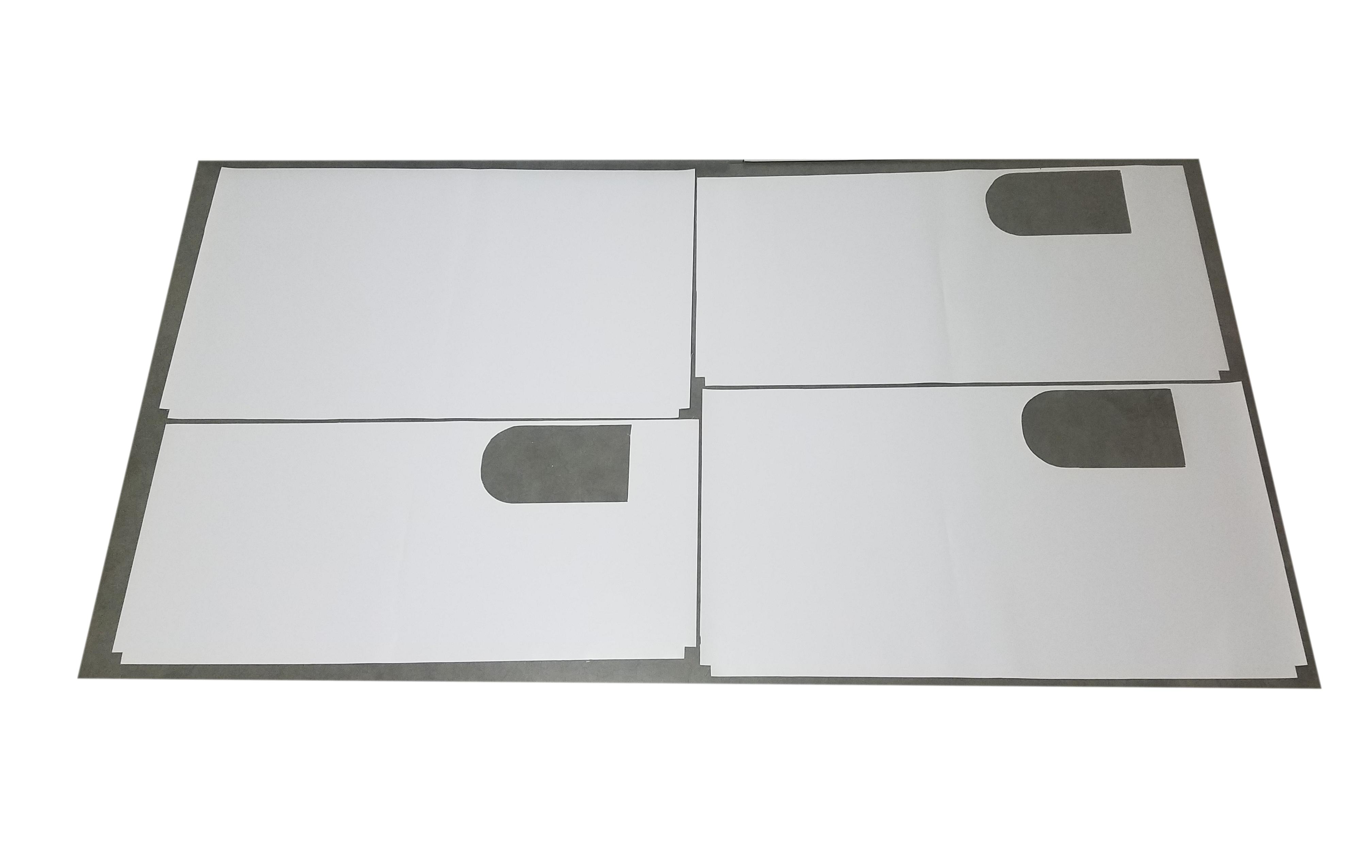 PVC-Auslage für Schweinchenhochhaus 4 Etagen